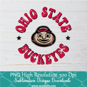 Ohio State Buckeyes PNG For Sublimation, Ohio PNG