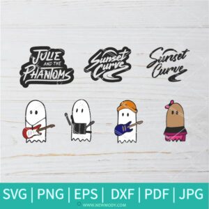 Sunset Curve Bundle SVG -  Julie And The Phantoms SVG - Sunset Curve Band SVG - Newmody