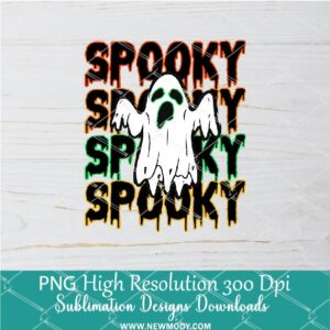 Spooky Ghost PNG For Sublimation, Ghost PNG, Halloween PNG