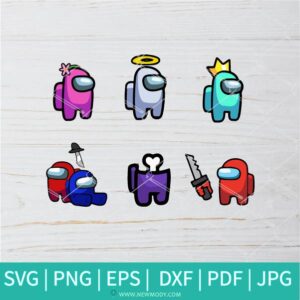 Among Us Bundle SVG - Among Us SVG - Among Us Video Game SVG - Among Us Character SVG - Newmody