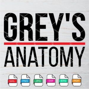 Grey's Anatomy Logo SVG- Grey's Anatomy Vector Logo Newmody