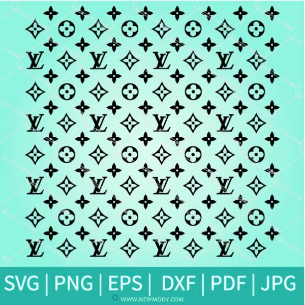 Louis Vuitton Pattern SVG - Colorful Louis Vuitton Pattern Vector- LV Pattern PNG - Newmody