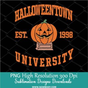 Halloweentown University PNG, Halloween Town Sublimation PNG Instant Download