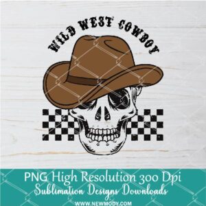 Wild West Cowboy PNG For Sublimation, Western Cowboy Halloween PNG Clipart