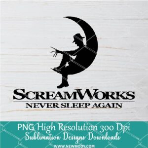 Scream works never sleep again PNG For Sublimation