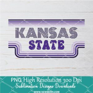 Kansas State PNG For Sublimation, Kansas  PNG
