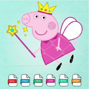 Fairy Peppa Pig SVG - Peppa Pig Clipart Newmody